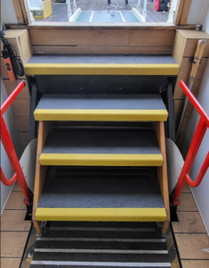 Entrance steps to Copper Jack